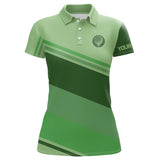 Maxcorners Green Mens golf polo shirts custom name mens golf tops, unique gift for the golfers
