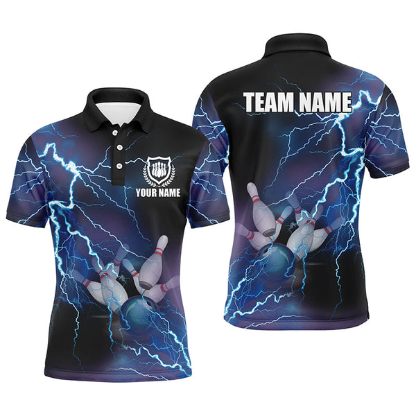 Maxcorners Lightning Thunder Bowling Team Multicolor Option Customized Name 3D Shirt