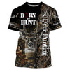 Maxcorners Custom Name Born to Hunt Deer 3D All Over Printed Clothes