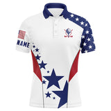 Maxcorner Customized Name Texas Flag Golf 3D Polo Shirt