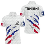 Maxcorners Personalized Texas Flag Men golf polo shirts, Custom Patriotic Golf Team Shirts For men LM3006