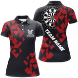 Maxcorners Black And Red Darts Board Darts Jersey Customized Name, Team Name 3D Shirt Unisex