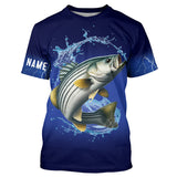 Maxcorners Striped Bass Fishing blue lightning fishing shirts Customized striper fishing jerseys MT2108