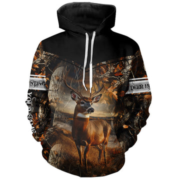 Maxcorners Deer Hunting big game camo Custom Name 3D All over print shirts - personalized hunting gifts LM2608