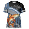 Maxcorners Redfish fishing Custom UV protection fishing long sleeve shirt, Redfish Fishing jerseys | Blue LM2512