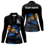 Maxcorners Funny American Flag Golf ball Mens golf polo shirts custom golf and beer golf apparel for mensMT0306