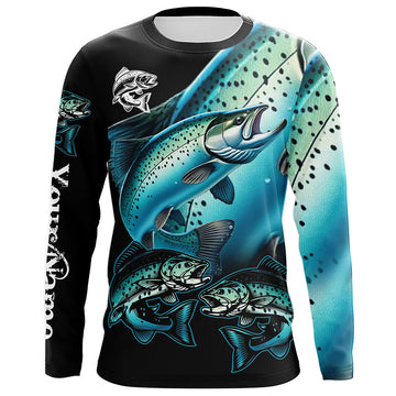 Maxcorners Chinook salmon (King salmon) Fishing Custom name Long sleeve, Long Sleeve Hooded LM0201