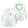 Maxcorners Golf Green Christmas Pine Tree Pattern Heart Customized Name 3D Shirt