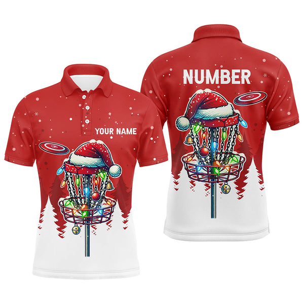 Maxcorners Golf Christmas Disc Basket Frisbee Customized Name 3D Shirt