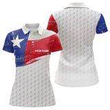 Maxcorners Mens golf polo shirts Texas flag patriotic custom name golf shirts for men, gift for the golfers