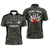 Maxcorners Camo Bowling Customized Name And Team Name 3D Shirt