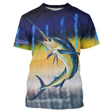 Maxcorners Marlin Fishing Jerseys 3D Shirts Customize Name