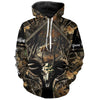 Maxcorners Deer Hunting Skull Camo Reaper Customize Name 3D All Over Printed Shirts Personalized gift LM2608