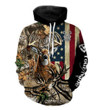 Maxcorners Deer Hunting A10 All Over Printed Hoodie