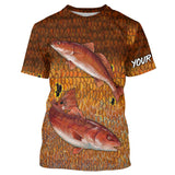 Maxcorners Redfish Fishing Customize Name 3D Shirt