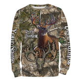 Maxcorners Custom Name Deer Hunting Camo Hunting Clothes Skull 3D All Over Printed Clothes