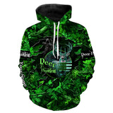 Maxcorners Country Girl Deer hunting green camo Custom Name all over printed shirts, Hunting gift for hunter girl LM2608