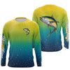 Maxcorners Tuna fishing scales bubble Custom Name UV protection UPF 30+ custom saltwater fishing jersey LM2408
