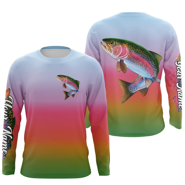 Maxcorners Rainbow Trout 3D Shirts Customize Name