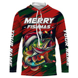 Maxcorners Personalized Funny Christmas Walleye Fishing Shirts, Mery Fishmas