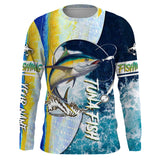 Maxcorners Tuna fishing Saltwater Fish ocean camo UV protection customize name fishing shirts  LM2408