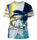 Maxcorners Tuna fishing Saltwater Fish ocean camo UV protection customize name fishing shirts  LM2408
