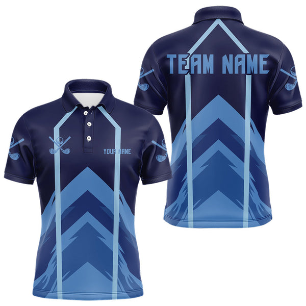 Maxcorners Golf polo shirts For Mens custom team mens golf top, unique golf gifts | BlueMT0306