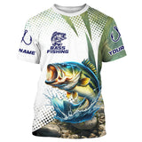 Maxcorners Largemouth Bass Fishing custom performance Long Sleeve tournament fishing shirts, Bass Fishing Jerseys MT2108