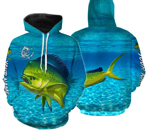 Maxcorners Customize Name Mahi Mahi Fishing 3D Shirts