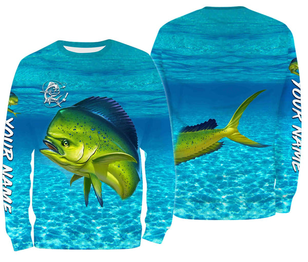 Maxcorners Customize Name Mahi Mahi Fishing 3D Shirts