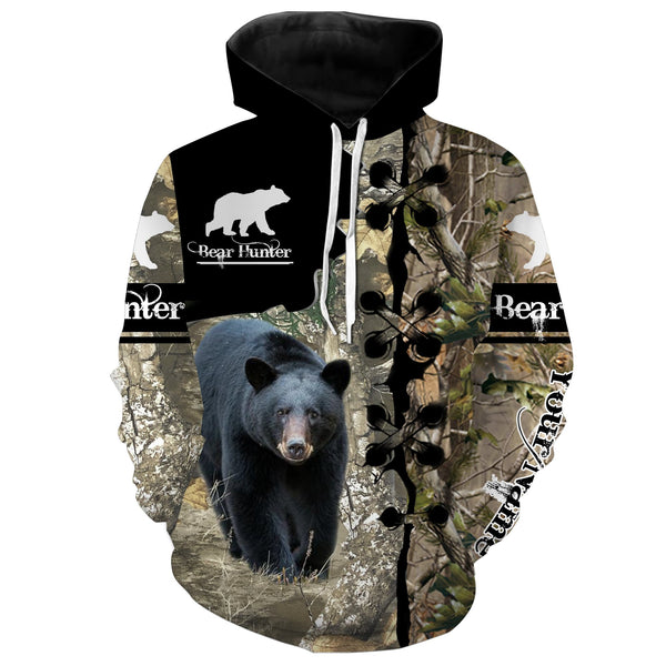 Maxcorners Bear Hunting Customize Name 3D Shirts