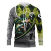 Maxcorners Largemouth Bass fishing scales personalized fishing shirts Long sleeve, Long Sleeve Hooded LM0201