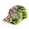 Maxcorners Largemouth Bass Fishing Scales American Flag Custom Patriotic Fishing Baseball Cap
