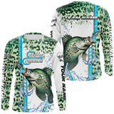 Maxcorners Crappie fishing green scales custom Crappie fishing team jerseys, Crappie fishing apparel MT2108