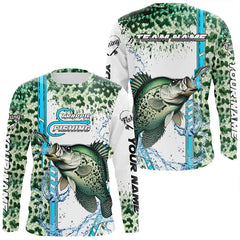 Maxcorners Crappie fishing green scales custom Crappie fishing team jerseys, Crappie fishing apparel MT2108