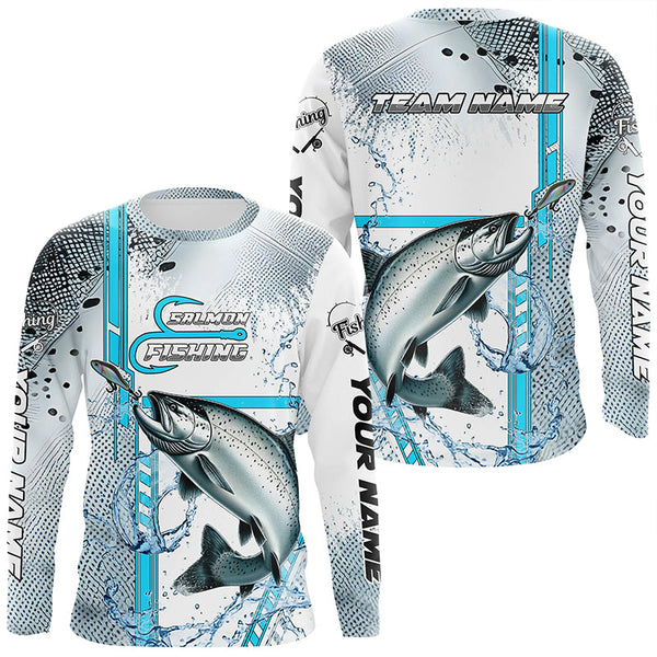 Maxcorners Chinook Salmon fishing scales custom Salmon fishing team jerseys, Salmon fishing apparel MT2108