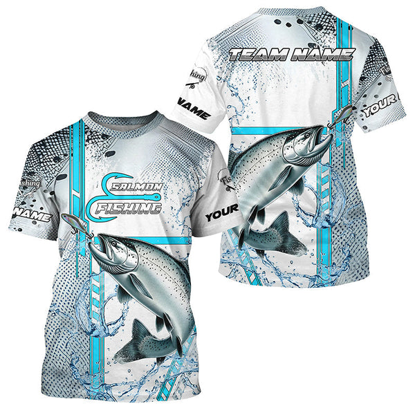 Maxcorners Chinook Salmon fishing scales custom Salmon fishing team jerseys, Salmon fishing apparel MT2108