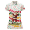 Maxcorners Funny Christmas Santa Golf Jersey Customized Name 3D Shirt Unisex