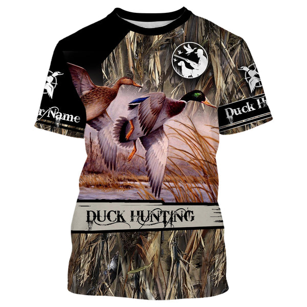 Maxcorners Duck Hunting Waterfowl Customize Name 3D Shirts
