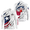 Maxcorners Personalized Texas Flag Grunge Pattern Bowling Shirts For Men Custom Texas Bowling Team Jerseys