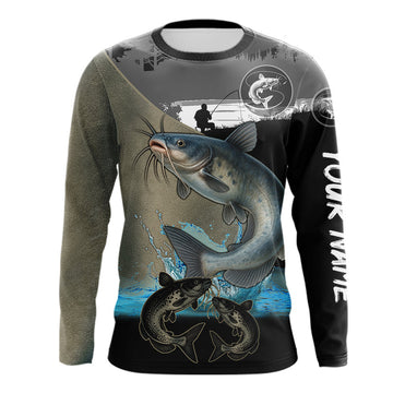 Maxcorners Catfish fishing scales customize performance long sleeves Fishing shirts, Catfish fishing jerseys LM2901