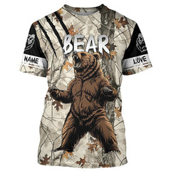 Maxcorners Bear hunter big game hunting camouflage Customize 3D All Over Printed Shirts, Bear hunting appare LM2608