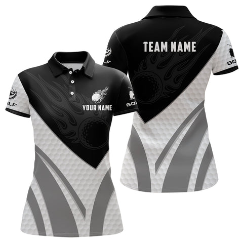 Max Corners Black And White Epic Jersey Customized Name 3D Golf Polo Shirt For Women