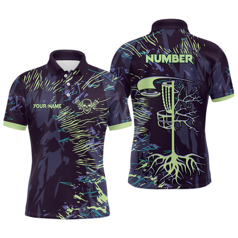 MaxCorners Golfs Disc Customized Name 3D Polo Shirt For Men