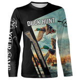 Maxcorners Mallard Duck Hunting Custom Name Shirt 3D All Over Printed Clothes