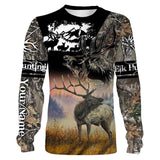 Maxcorners Elk Hunting Customize Name 3D Shirts