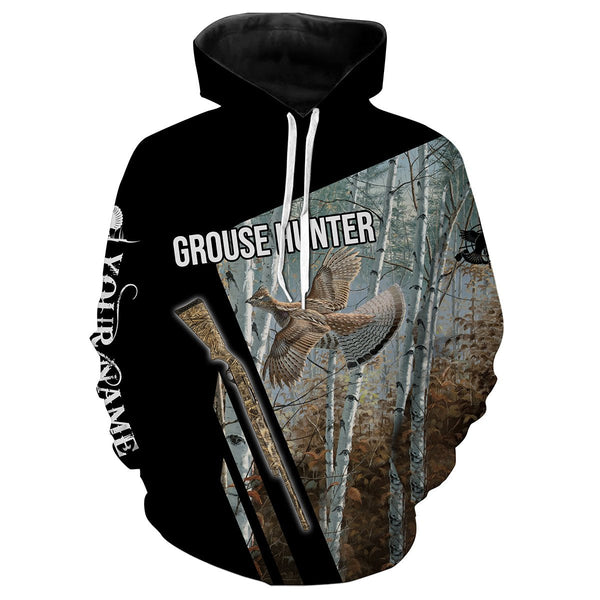 Maxcorners Ruffed Grouse Deer Hunting Customize Name 3D Shirts