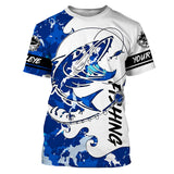 Maxcorners Walleye Fishing Skeleton Customize Name 3D Shirts