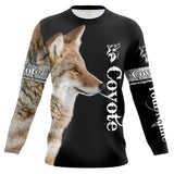 Maxcorners Coyote Hunting Predator Hunter Custom Name Shirt 3D All Over Printed Clothes