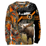 Maxcorners Custom Name Moose Hunting 3D All Over Printed Clothes